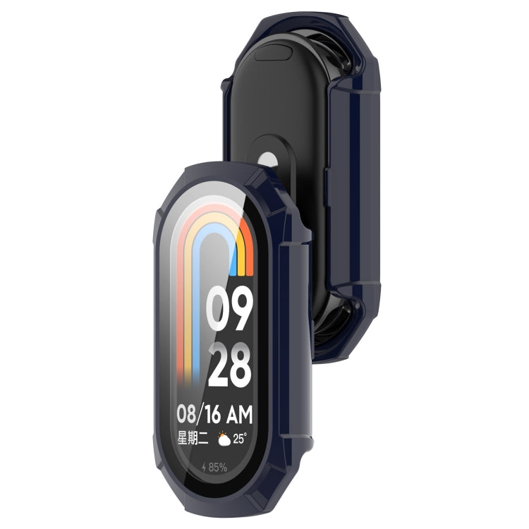 For Xiaomi Smart Band 9 PC + Tempered Film Integrated Armour Surface Watch Protective Case