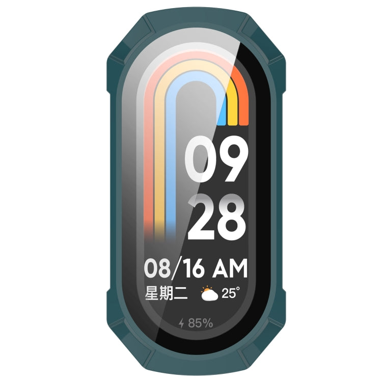 For Xiaomi Smart Band 9 PC + Tempered Film Integrated Armour Surface Watch Protective Case