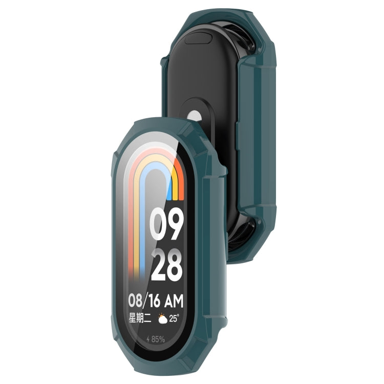 For Xiaomi Smart Band 9 PC + Tempered Film Integrated Armour Surface Watch Protective Case