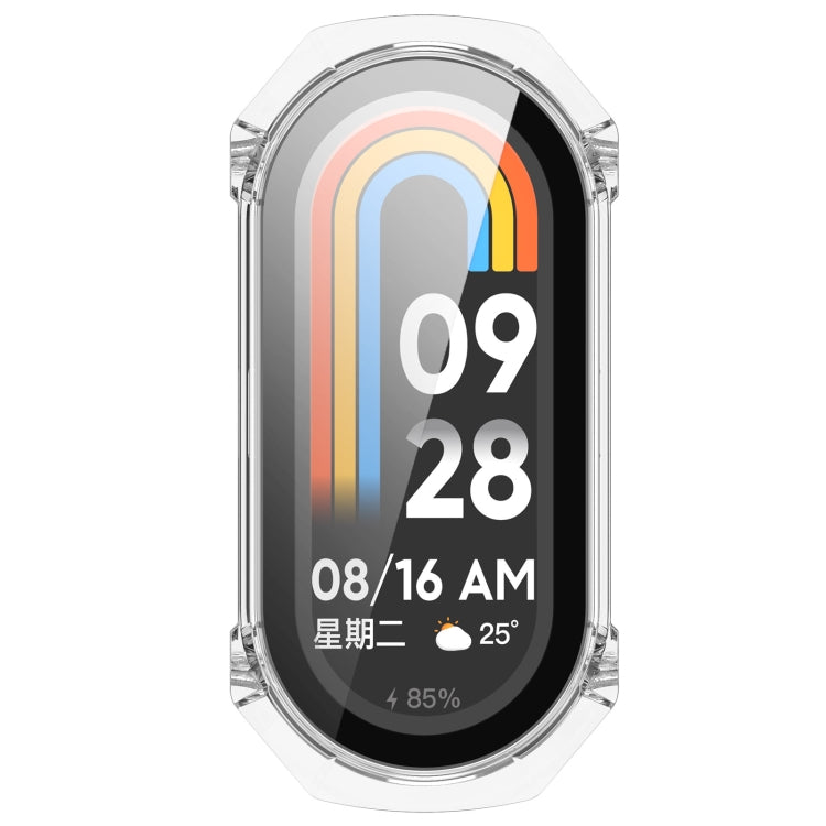 For Xiaomi Smart Band 9 PC + Tempered Film Integrated Armour Surface Watch Protective Case