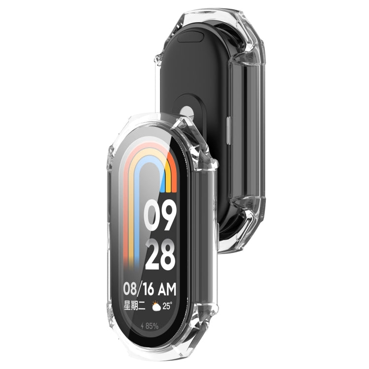 For Xiaomi Smart Band 9 PC + Tempered Film Integrated Armour Surface Watch Protective Case