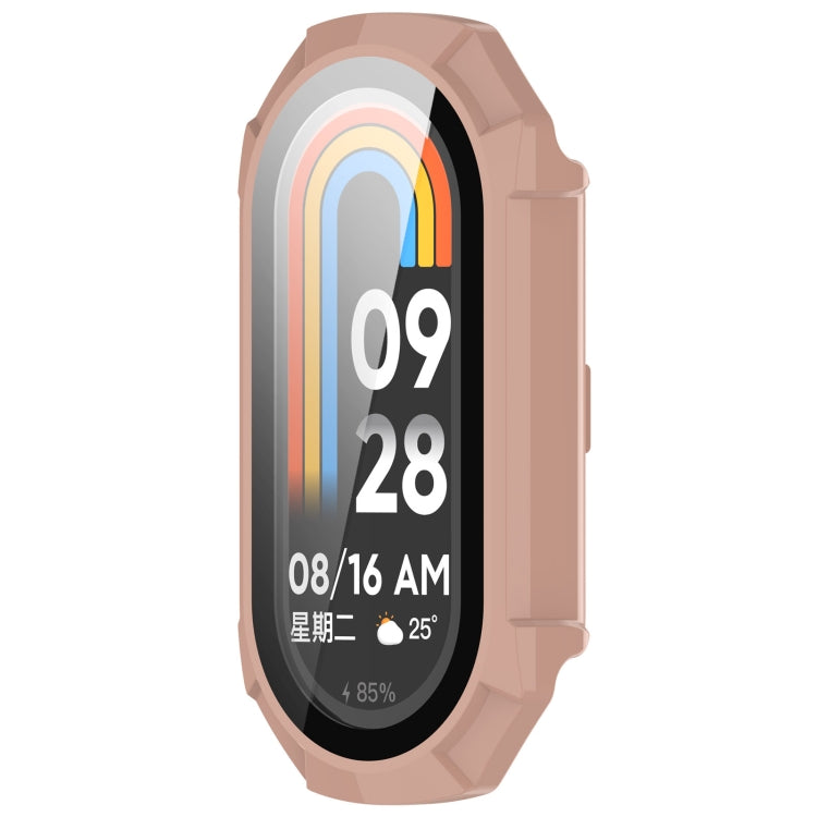 For Xiaomi Smart Band 9 PC + Tempered Film Integrated Armour Surface Watch Protective Case
