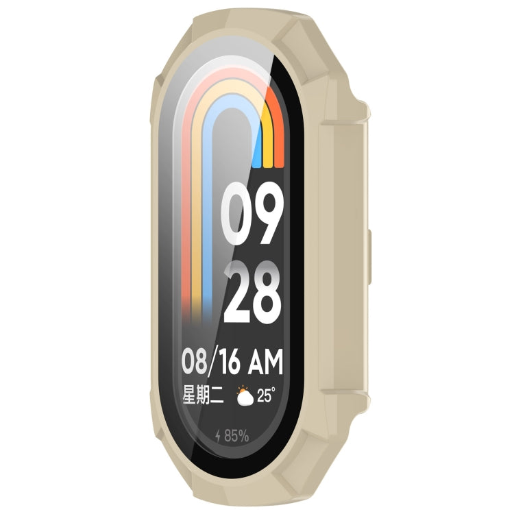 For Xiaomi Smart Band 9 PC + Tempered Film Integrated Armour Surface Watch Protective Case