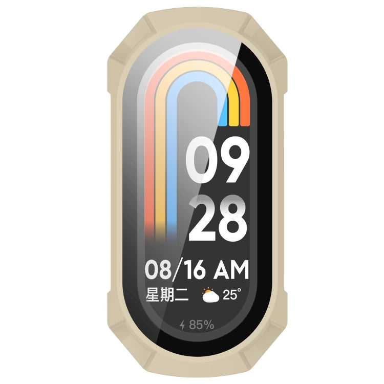For Xiaomi Smart Band 9 PC + Tempered Film Integrated Armour Surface Watch Protective Case
