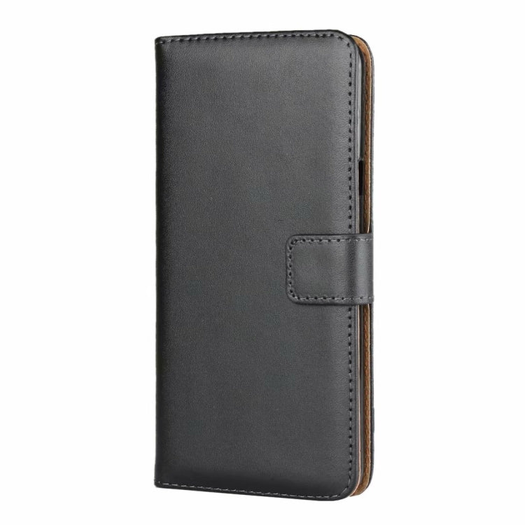 Leather Horizontal Flip Holster for LG V40 ThinQ , with Magnetic Clasp and Bracket and Card Slot and Wallet(Black)