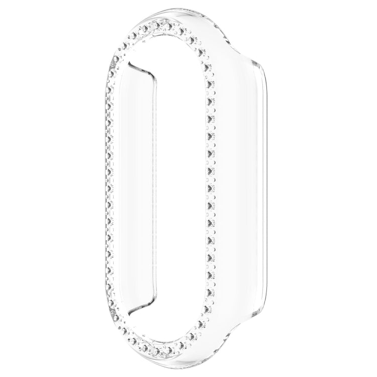 For Xiaomi Smart Band 9 NFC Diamond Half Coverage Hollow PC Watch Protective Case