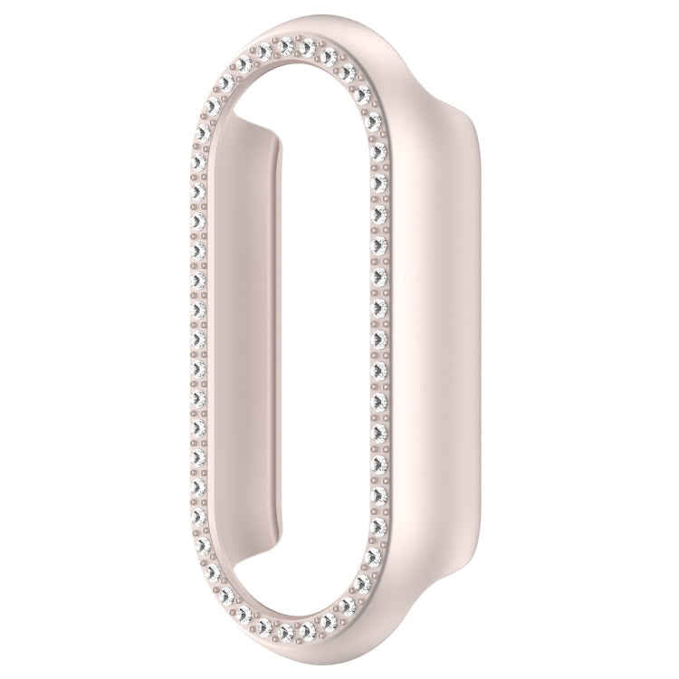 For Xiaomi Smart Band 9 NFC Diamond Half Coverage Hollow PC Watch Protective Case