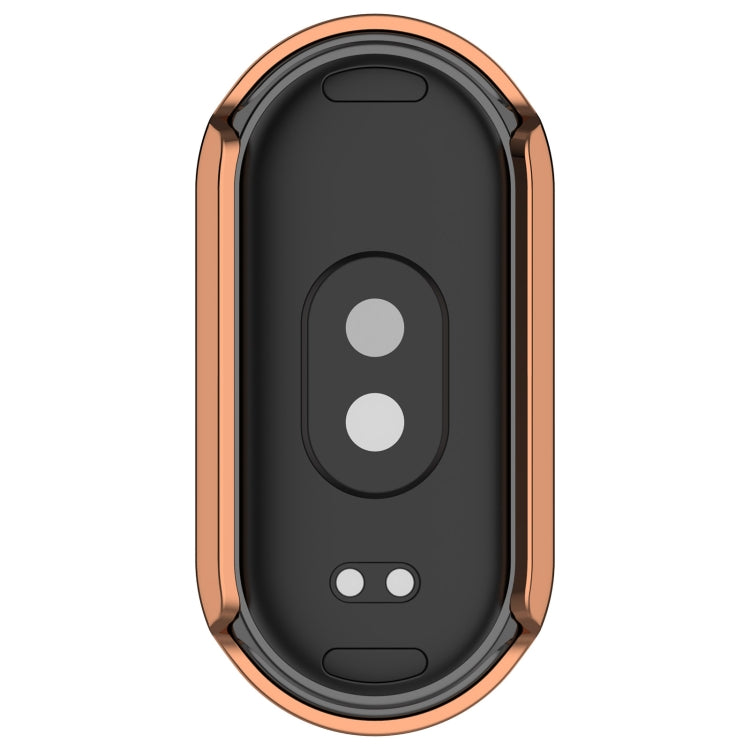 For Xiaomi Smart Band 9 Diamond Half Coverage Hollow PC Watch Protective Case