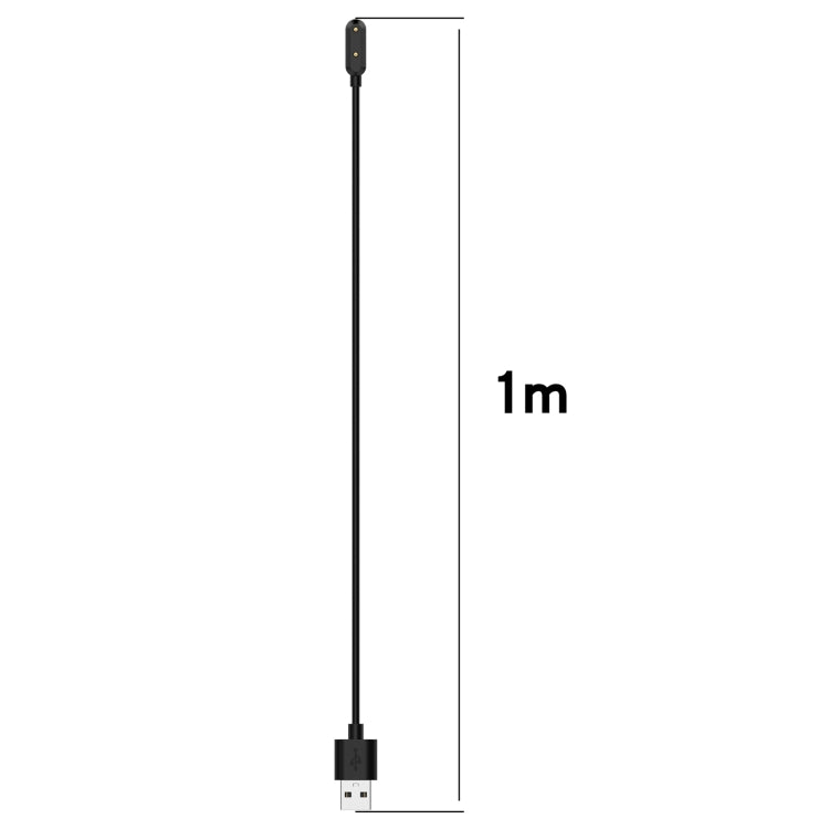 For vivo iQOO Watch GT USB Interface Smart Watch Magnetic Charging Cable, Length: 1m - Black