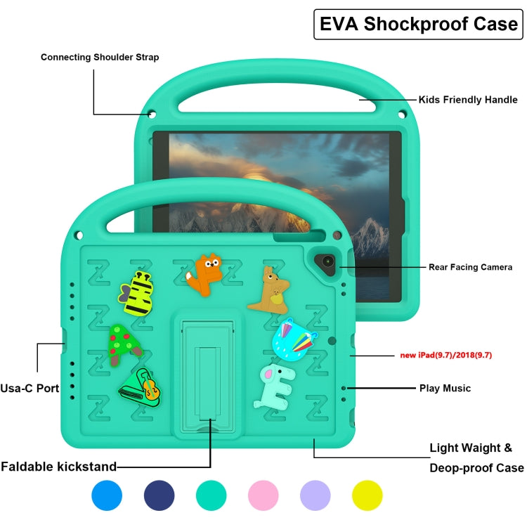 For iPad Air 2 / Air / 9.7 2018 Cartoon Sparrow EVA Shockproof Tablet Case