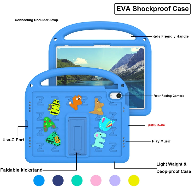 For iPad 2025 / 2022 Cartoon Sparrow EVA Shockproof Tablet Case