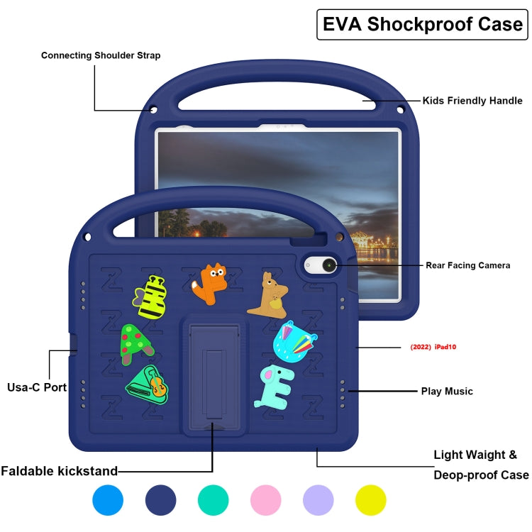For iPad 2025 / 2022 Cartoon Sparrow EVA Shockproof Tablet Case