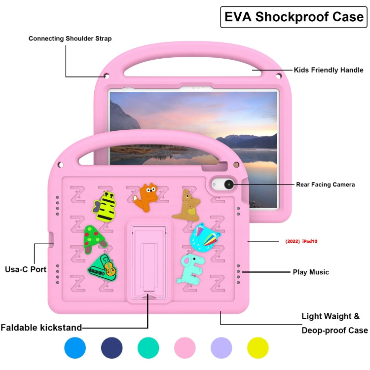 For iPad 2025 / 2022 Cartoon Sparrow EVA Shockproof Tablet Case