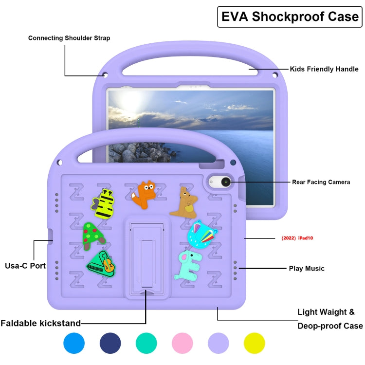 For iPad 2025 / 2022 Cartoon Sparrow EVA Shockproof Tablet Case