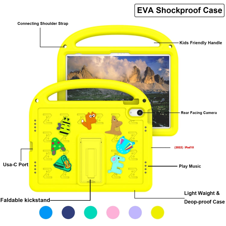 For iPad 2025 / 2022 Cartoon Sparrow EVA Shockproof Tablet Case