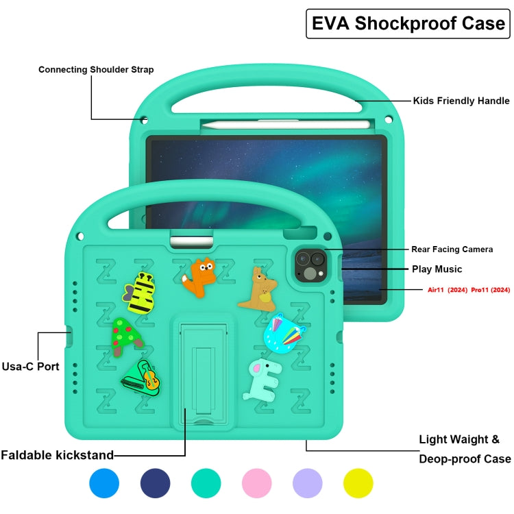 For iPad Pro 11 2025 / 2024 Cartoon Sparrow EVA Shockproof Tablet Case