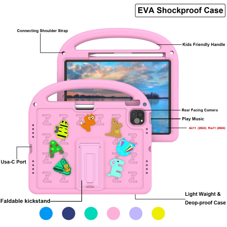 For iPad Pro 11 2025 / 2024 Cartoon Sparrow EVA Shockproof Tablet Case
