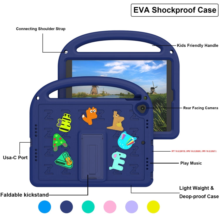 For iPad 10.2 / Air 3 10.5 Cartoon Sparrow EVA Shockproof Tablet Case