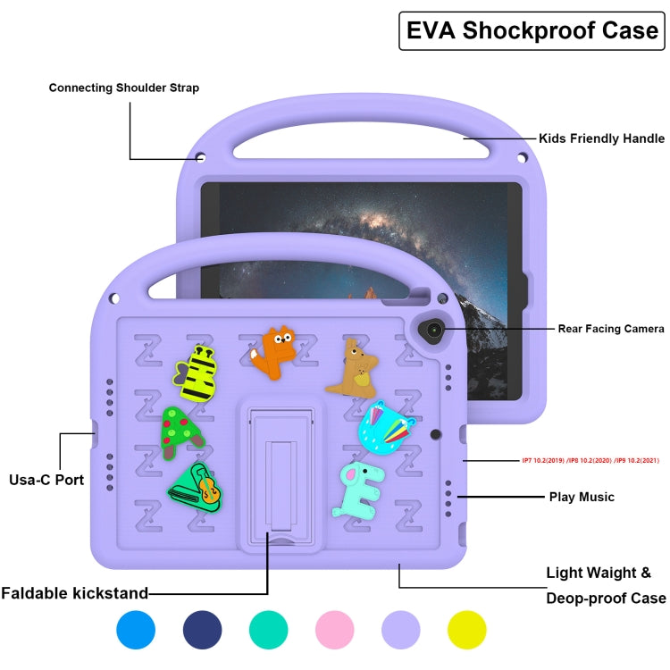 For iPad 10.2 / Air 3 10.5 Cartoon Sparrow EVA Shockproof Tablet Case
