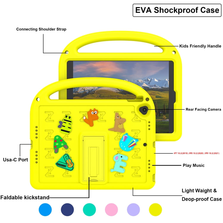 For iPad 10.2 / Air 3 10.5 Cartoon Sparrow EVA Shockproof Tablet Case