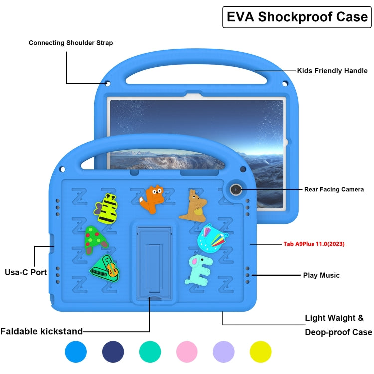 For Galaxy Tab A11+ / A9+ Cartoon Sparrow EVA Shockproof Tablet Case