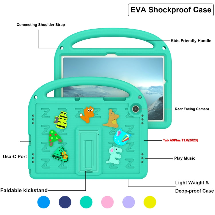 For Galaxy Tab A11+ / A9+ Cartoon Sparrow EVA Shockproof Tablet Case