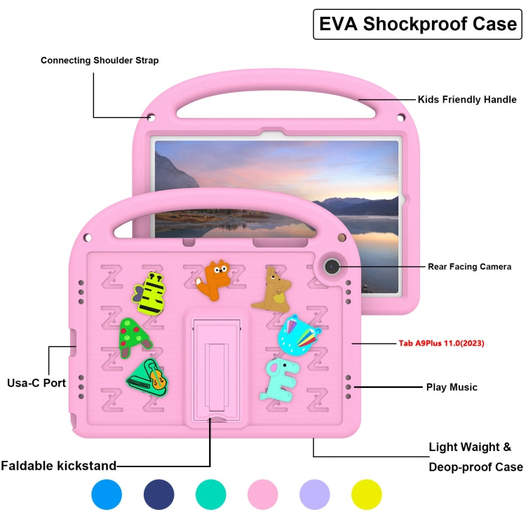 For Galaxy Tab A11+ / A9+ Cartoon Sparrow EVA Shockproof Tablet Case