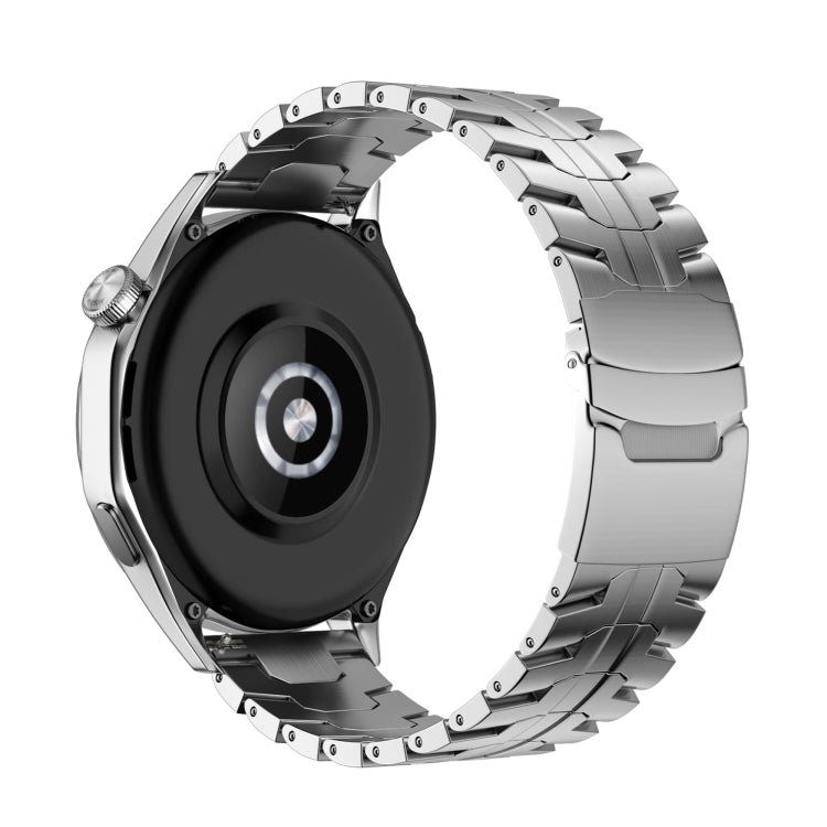 For Huawei Watch 3 Pro New 22mm Double Lock Buckle Turtle Steel Watch Band