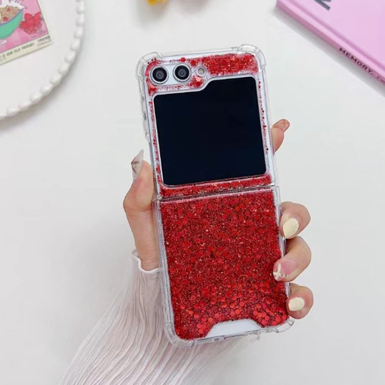 For Samsung Galaxy Z Flip7 FE / Flip6 Glitter Sequins Epoxy TPU Phone Case