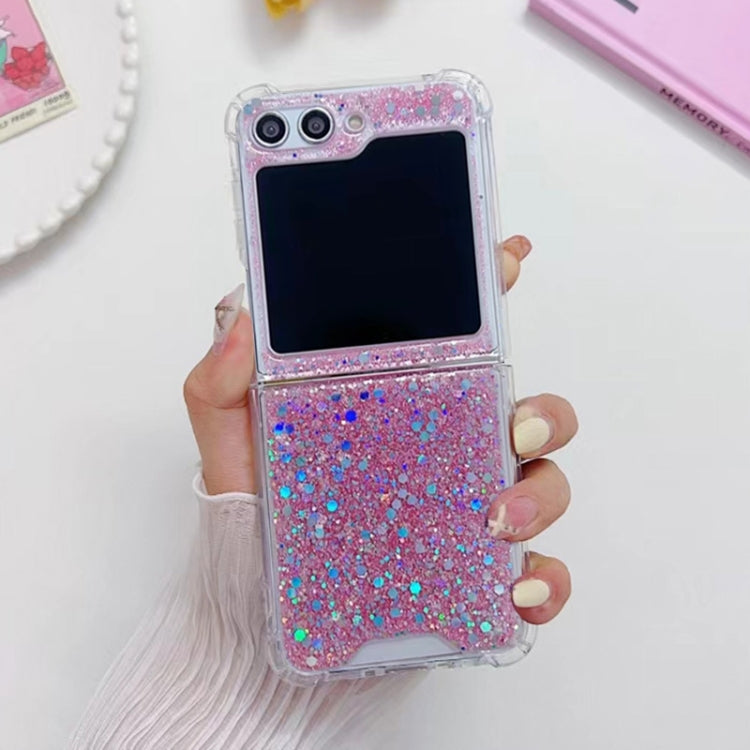 For Samsung Galaxy Z Flip7 FE / Flip6 Glitter Sequins Epoxy TPU Phone Case