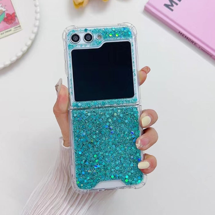 For Samsung Galaxy Z Flip7 FE / Flip6 Glitter Sequins Epoxy TPU Phone Case