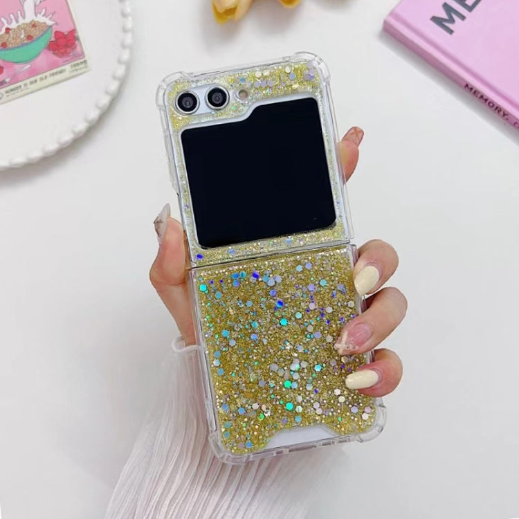 For Samsung Galaxy Z Flip7 FE / Flip6 Glitter Sequins Epoxy TPU Phone Case