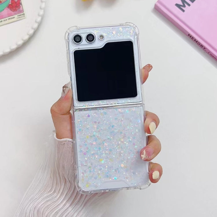 For Samsung Galaxy Z Flip7 FE / Flip6 Glitter Sequins Epoxy TPU Phone Case