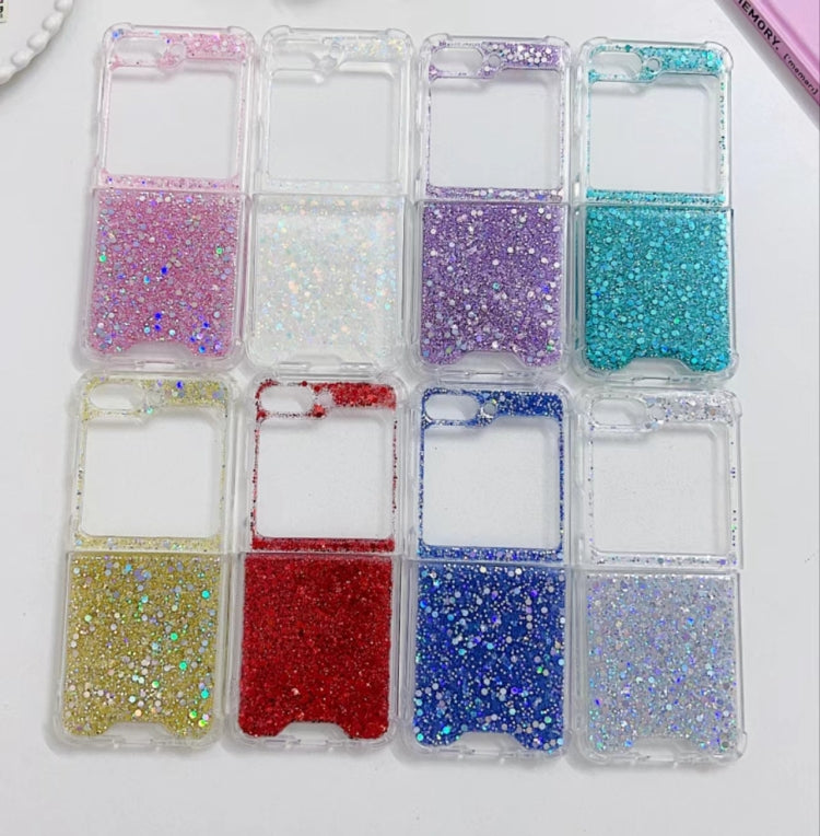 For Samsung Galaxy Z Flip7 FE / Flip6 Glitter Sequins Epoxy TPU Phone Case