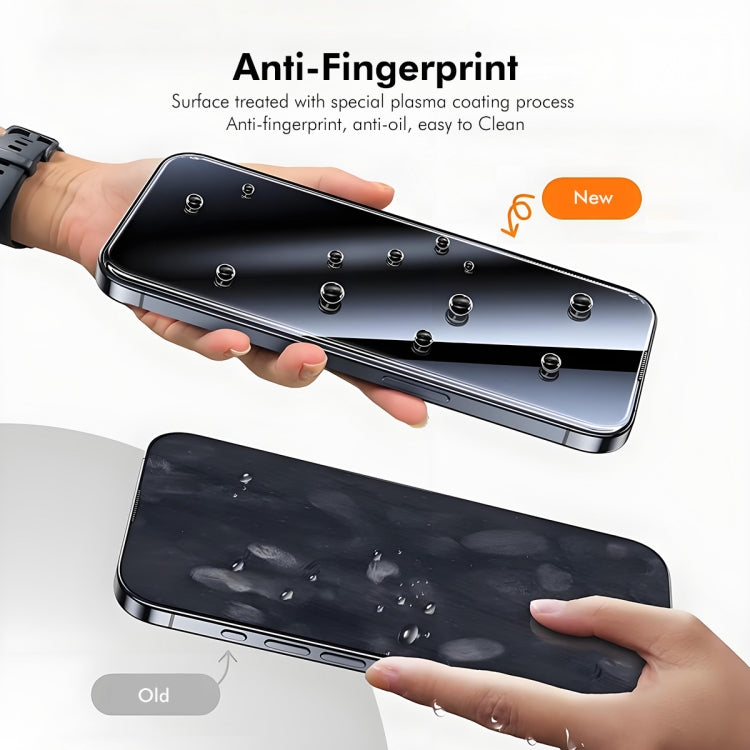 For iPhone 15 Plus / 16 Plus ENKAY 300C Super Large Arc Full Coverage High Aluminum-silicon Tempered Glass Film