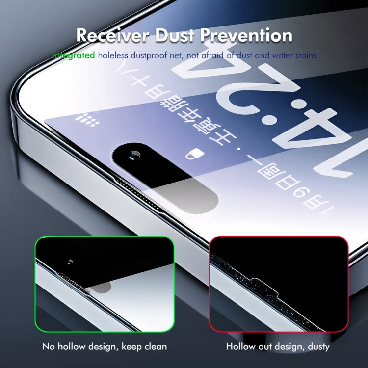 For iPhone 12 Pro Max 2pcs ENKAY 300C Super Large Arc Full Coverage High Aluminum-silicon Tempered Glass Film Black