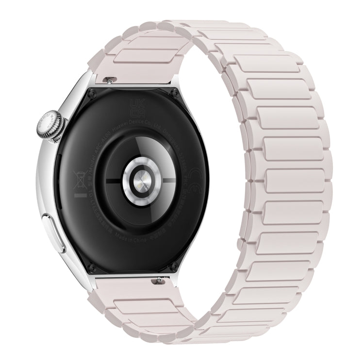For Ticwatch E2 22mm I-shaped Magnetic Silicone Watch Band