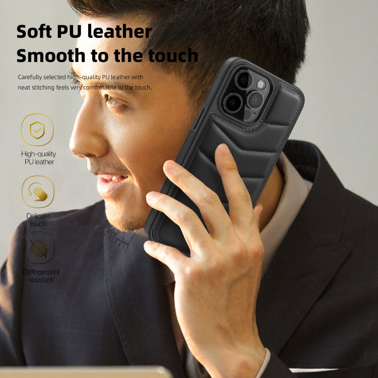 For iPhone 11 Pro Max Down Jacket Card Bag Holder MagSafe Phone Case
