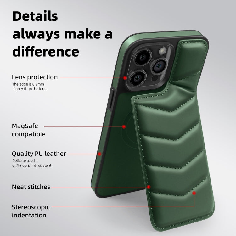 For iPhone 11 Pro Max Down Jacket Card Bag Holder MagSafe Phone Case