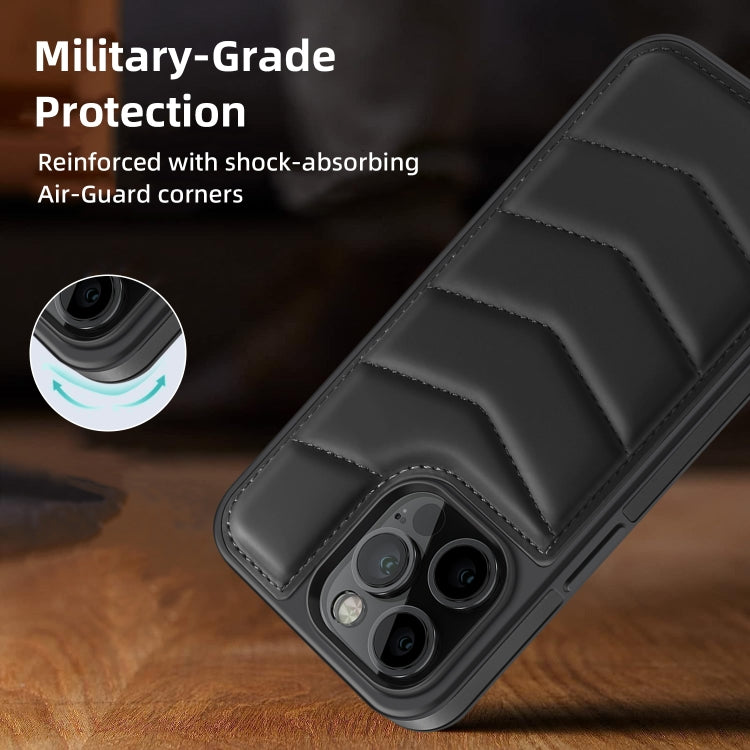 For iPhone 14 Down Jacket Card Bag Holder MagSafe Phone Case