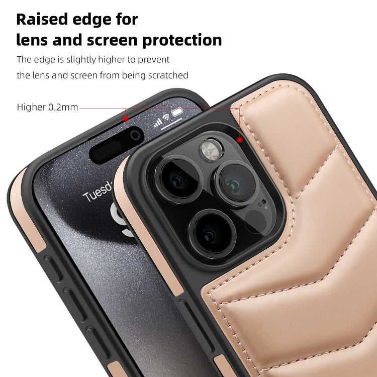 For iPhone 15 Down Jacket Card Bag Holder MagSafe Phone Case