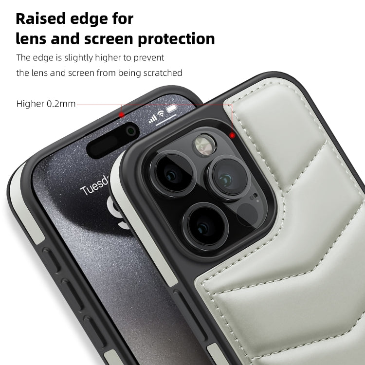 For iPhone 15 Plus Down Jacket Card Bag Holder MagSafe Phone Case