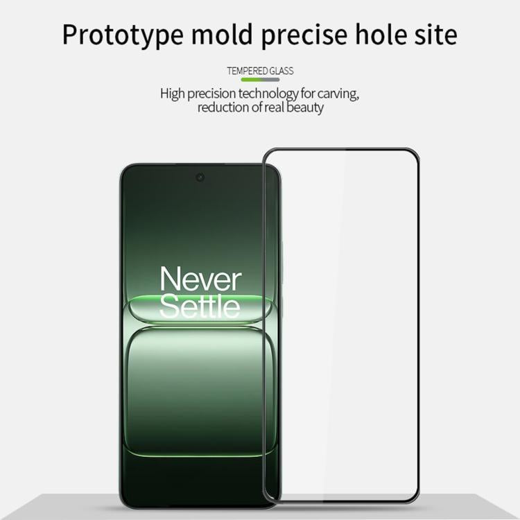 For OnePlus Ace 5 Racing PINWUYO 9H 3D Curved Full Screen Explosion-proof Tempered Glass Film - Black
