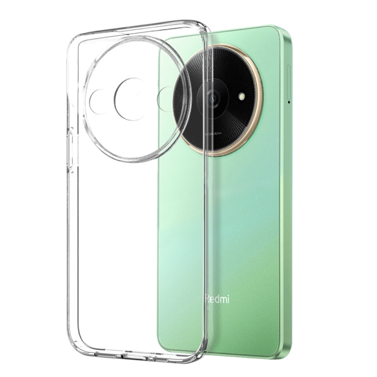 For Xiaomi Redmi A3x 4G NORTHJO Transparent TPU Phone Case with Tempered Glass Film - Transparent