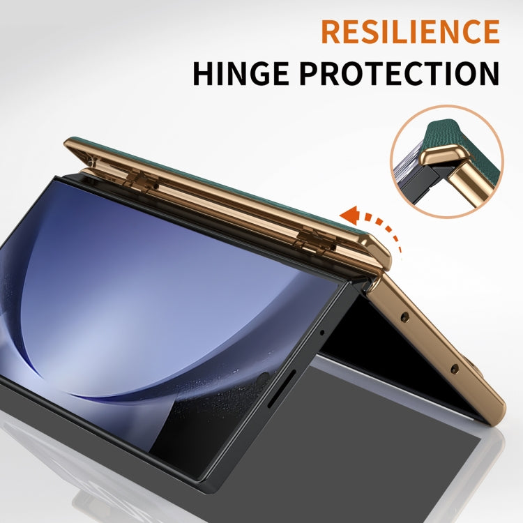 For Galaxy Z Fold5 Retractable Wrist Strap Invisible Stand Phone Case