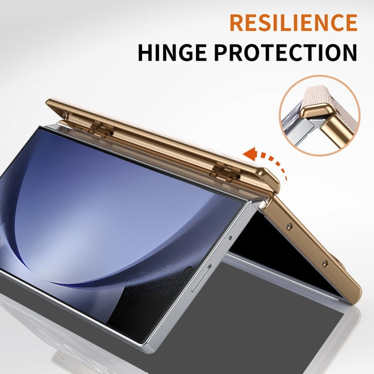 For Galaxy Z Fold5 Retractable Wrist Strap Invisible Stand Phone Case