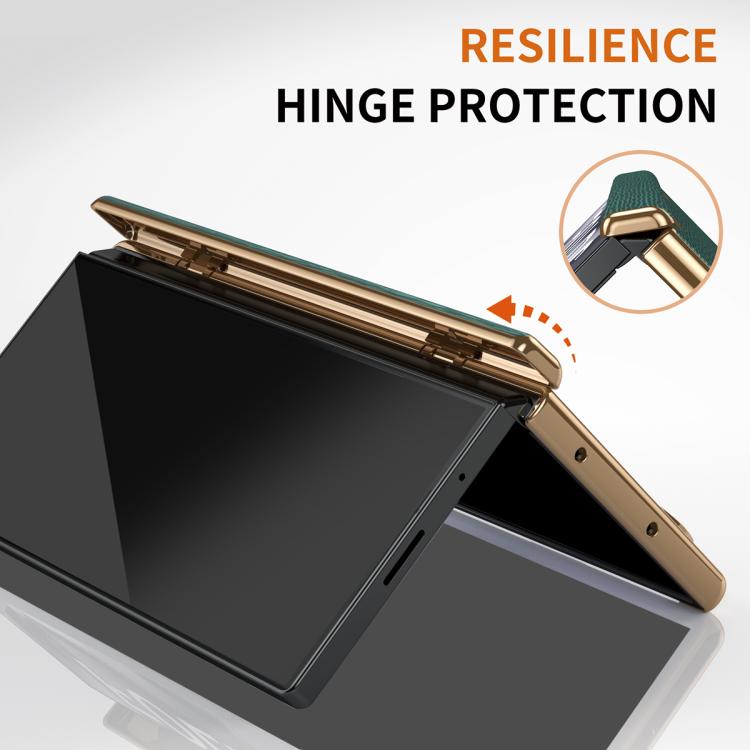 For Galaxy Z Fold7 Retractable Wrist Strap Invisible Stand Phone Case