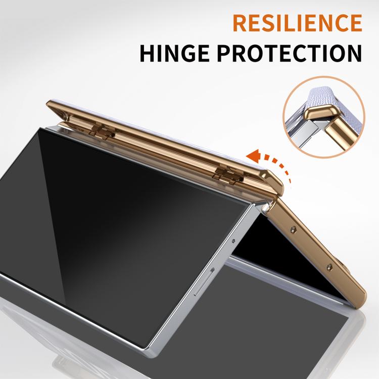 For Galaxy Z Fold7 Retractable Wrist Strap Invisible Stand Phone Case