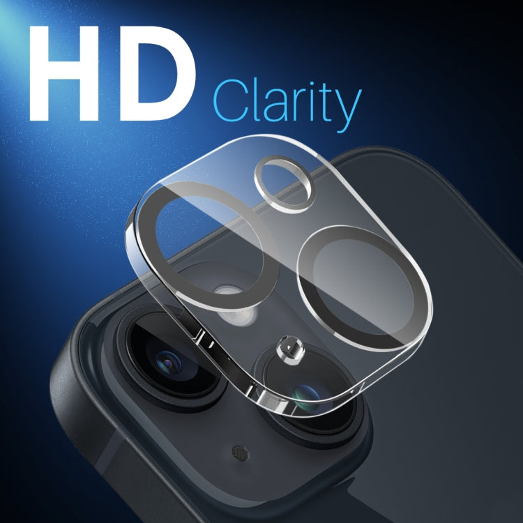 For iPhone 14 / 14 Plus NORTHJO Camera Lens Protector 3D Night Shot Tempered Glass Film - Black