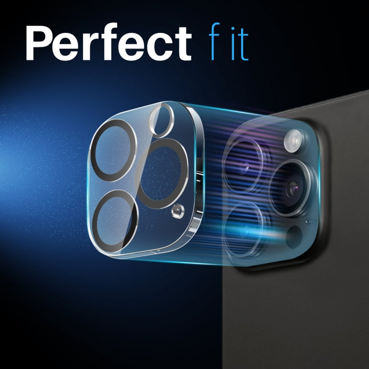 For iPhone 14 Pro / 14 Pro Max NORTHJO Camera Lens Protector 3D Night Shot Tempered Glass Film - Black